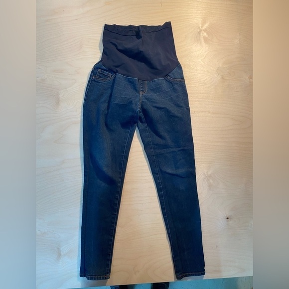 Indigo Blue Maternity Jeans Medium (GN) - Picture 1 of 13